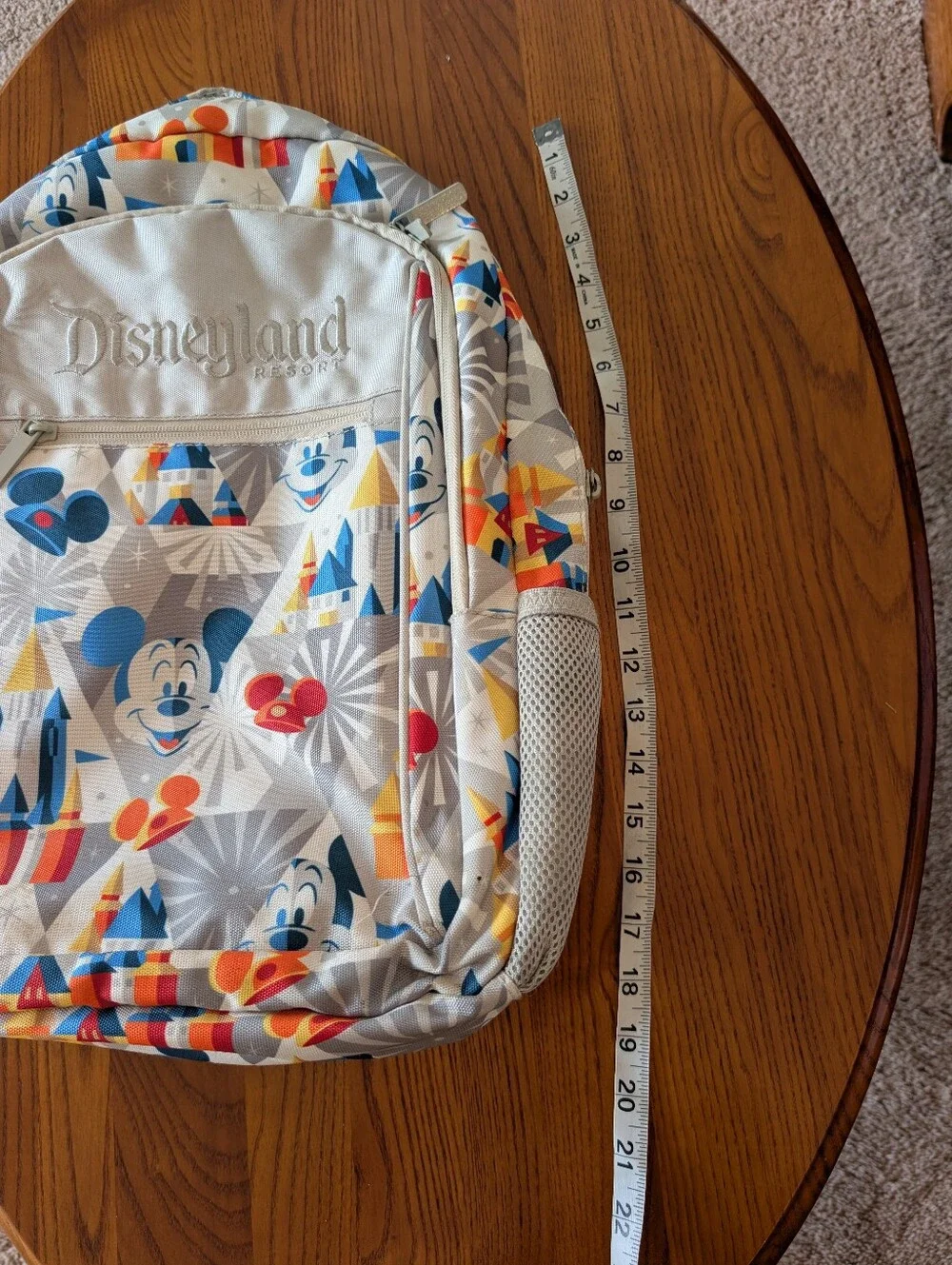 Gray And Blue Disneyland Resort Mickey Icon Backpack